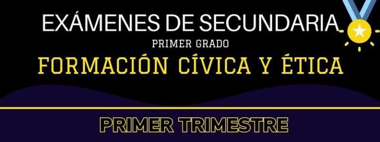 Examen de Formación Cívica y Ética 1 Trimestre 1 en PDF