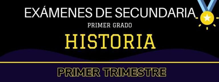 Examen de Historia 1 de secundaria - primer trimestre en PDF contestado