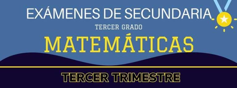 Examen De Matematicas 3 De Secundaria