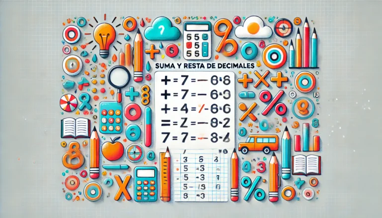 Examen de suma y resta de decimales