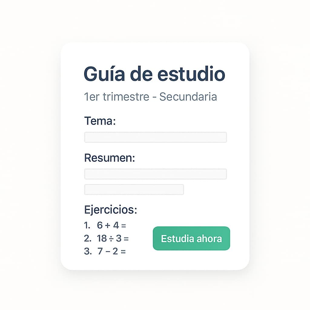 Guías de estudio